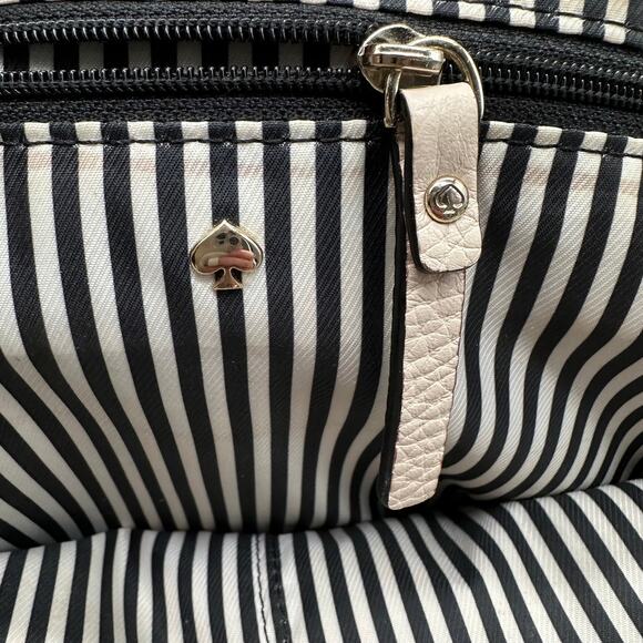 Kate Spade Jackson Street Lottie Satchel Pebbled Leather Porcelain Bone Cream - Picture 5 of 14